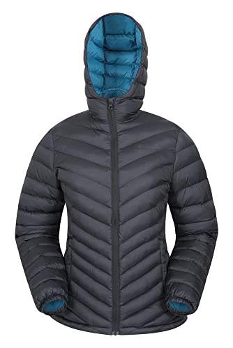 Mountain Warehouse Chaqueta Acolchada Impresa para Mujeres Seasons, Invierno Negro Jet 44