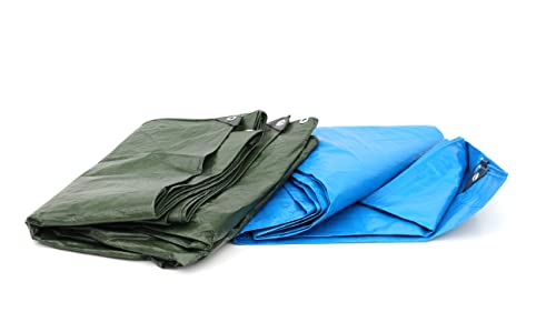 MUGAR- Toldos de Polietileno protección Ante la Lluvia de vehículos o Camiones, para náutica o Piscinas. 85g/m2 o 120g/m2. (2x3m, Azul 85g/m2)