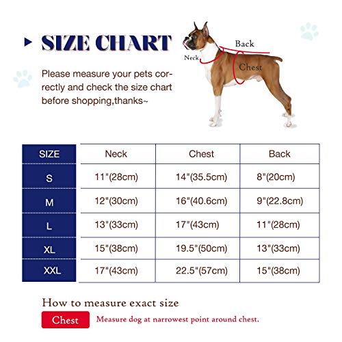 NAMSAN Abrigo para Perros Invierno Ropa para Perros Cuero Chaqueta para Perros Abrigado con el Borreguito y Botones Mascotas Disfraces para Pequeño/Medianos Perros (Rojo) - XL