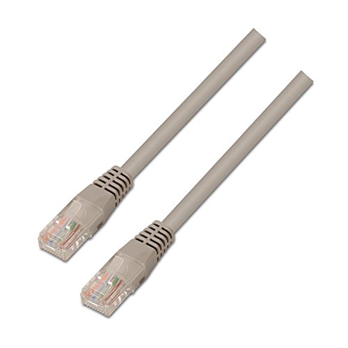 NANOCABLE 10.20.1303 - Cable de Red Ethernet RJ45 LSZH Cat.6 UTP, AWG24, 100% Cobre, Libre de alogenos, Gris, latiguillo de 3mts