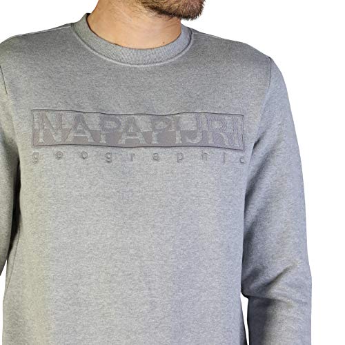 Napapijri Berber C Sudadera, Gris (Med Grey Mel 160), XL para Hombre