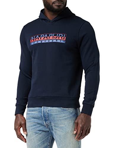 Napapijri BERIS H sudadera con capucha para hombre, azul marino, XXXL