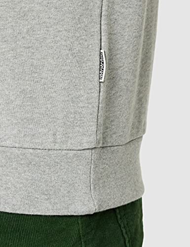 Napapijri Sudadera BILO C cuello redondo para hombre, gris melange medio, M