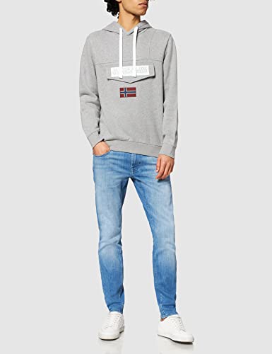 Napapjiri Burgee WINT 1 Sweatshirt, Medium Grey Melange, Mens