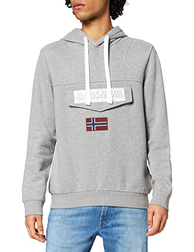 Napapjiri Burgee WINT 1 Sweatshirt, Medium Grey Melange, Mens