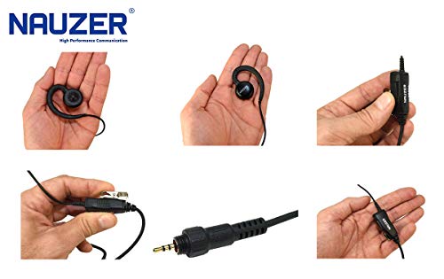 Nauzer PIN-4602A-XX06 Pack de 6 Unidades Micro-Auricular orejera para Motorola CLP446