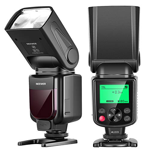 Neewer 750II TTL Flash Speedlite para Nikon D7200 D7100 D7000 D5500 D5300 D5200 D5100 D5000 D3300 D3200 D3100 D3000 D700 D600 D500 D90 D80 D70 D60 D50 y otros Nikon DSLR Cámaras