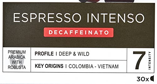 Nescafé Dolce Gusto Cápsulas de Café Espresso Intenso Descafeinado, Café Espresso Intenso sin cafeína, 3 cajas de 30 cápsulas - 90 Cápsulas