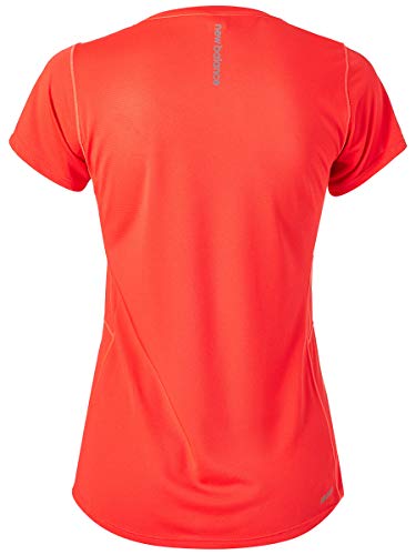 New Balance MC Accelerate Camiseta, Mujer, Flame, XS