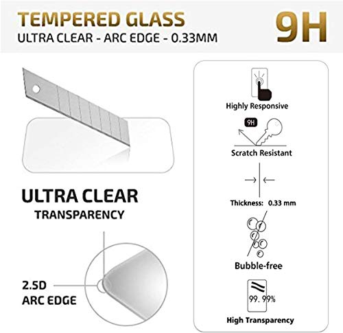 NEW'C 2 Unidades, Protector de Pantalla para Oppo Find X2 Lite, Antiarañazos, Antihuellas, Sin Burbujas, Dureza 9H, 0.33 mm Ultra Transparente, Vidrio Templado Ultra Resistente