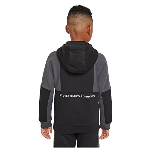 NIKE Air Po Sudadera, Black/Anthracite/White, S Unisex niños