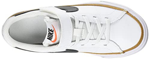 Nike Court Legacy (PSV), Zapatos, White/Black-Desert Ochre-Gum L, 33 EU