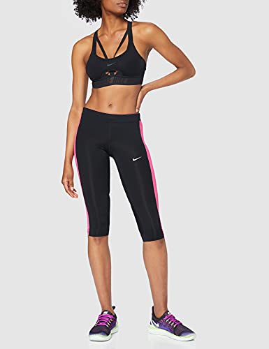 NIKE Indy UltraBreathe Bra Sports, Womens, Black/(dk Smoke Grey), L