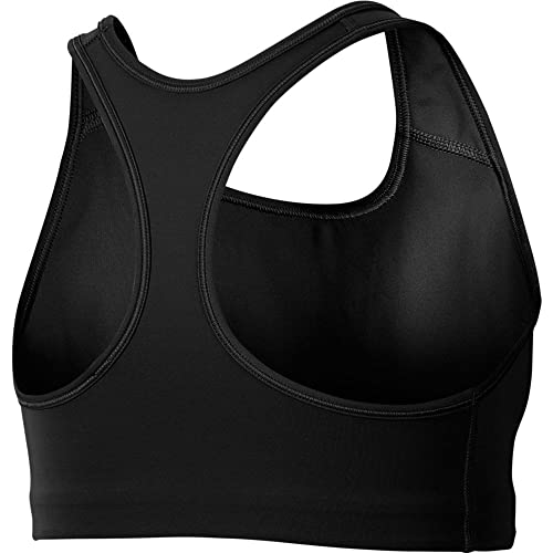 NIKE Med Non Pad Bra Sujetador de Deporte, Mujer, Black/(White), M