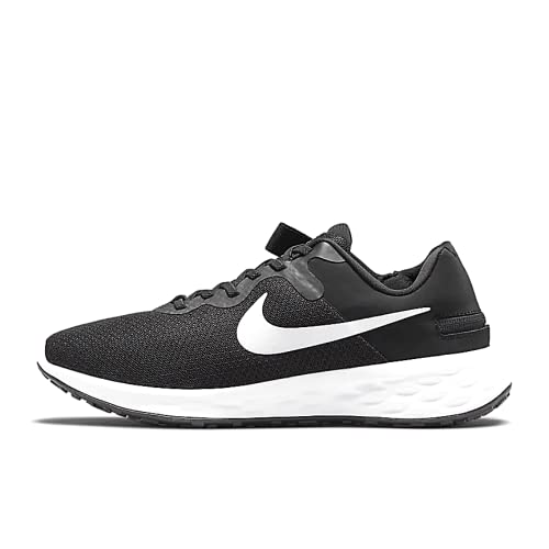 Nike Revolution 6 Flyease, Zapatillas Hombre, Black White Iron Grey, 43 EU