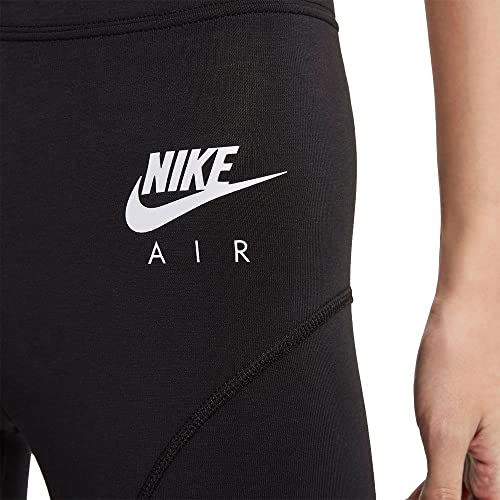 NIKE W NSW Air HR LGGNG Leggings, Black/dk Smoke Grey/White, M Women's