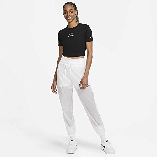 NIKE W NSW tee SS Crop Slim Fierce Tipo: Camiseta, Mujer, Negro, L