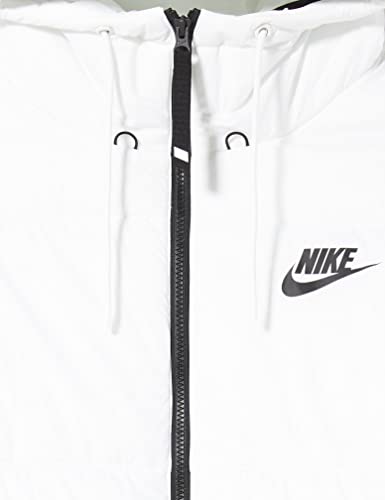 NIKE WNSW TF RPL Classic Tape JKT P Camiseta, Mujer, Blanco, Negro y Negro, XXXXXL