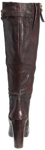 Nine West - Botas de cuero para mujer, color marrón, talla 38.5