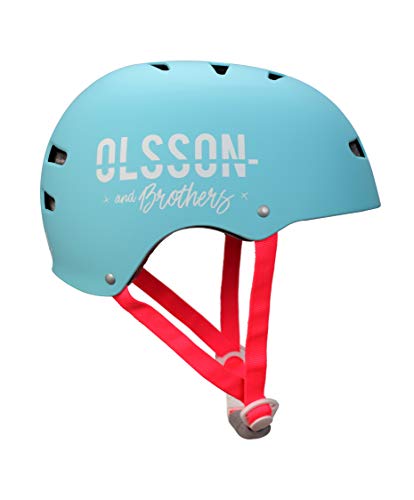 Olsson & Brothers Casco Infantil Azul Turquesa Talla S/M para niños