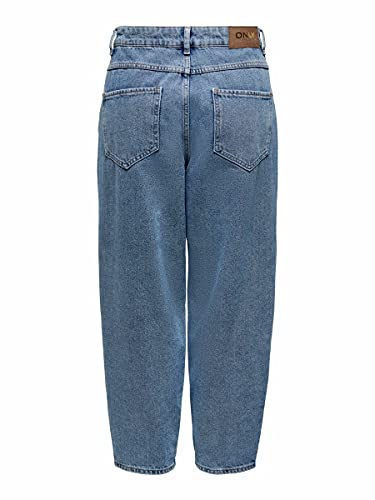 ONLY ONLVerna Bomb - Pantalones vaqueros de cintura alta para mujer Medio De Mezclilla Azul XS