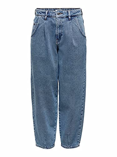 ONLY ONLVerna Bomb - Pantalones vaqueros de cintura alta para mujer Medio De Mezclilla Azul XS