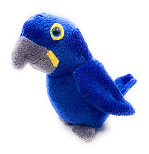 Onwomania Juguete de Peluche Peluche Loro Jacinto Azul Guacamayo 16 cm