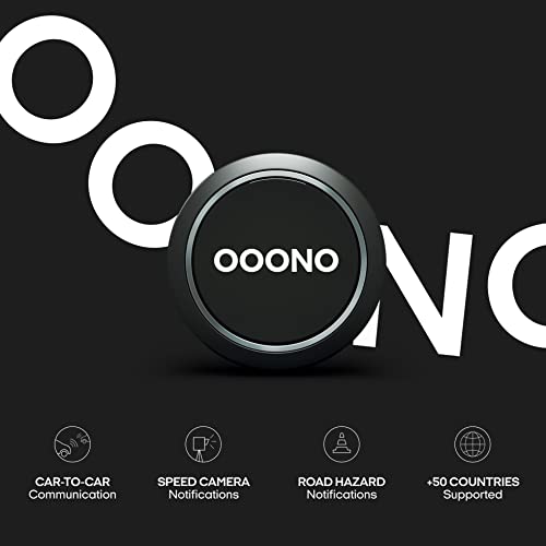 OOONO CO-DRIVER NO1 Alarma de tráfico: Atascos y radares en Tiempo Real a través de la App Gratuita | Señal acústica y visual, automática | Datos de Blitzer.de en + de 50 países