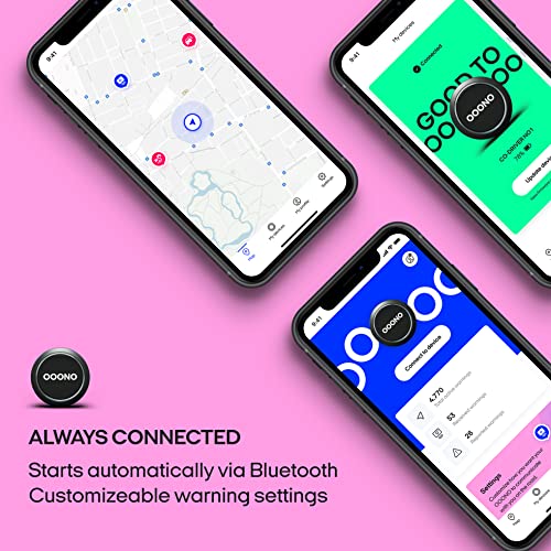 OOONO CO-DRIVER NO1 Alarma de tráfico: Atascos y radares en Tiempo Real a través de la App Gratuita | Señal acústica y visual, automática | Datos de Blitzer.de en + de 50 países