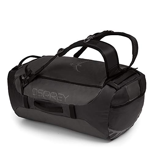 Osprey Transporter 65 Unisex Durable Duffel Travel Pack with Harness and Detachable Padded Shoulder Strap - Black (O/S)