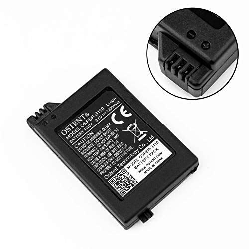 OSTENT Reemplazo de batería Recargable de Iones de Litio de 1200 mAh 3.6 V para la Consola Sony PSP 2000/3000 PSP-S110