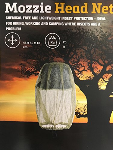 Oztrail - Mosquitera para Cabeza Mosquito Head Net – Caqui