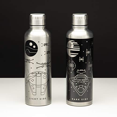 Paladone Star Wars Premium - Botella de agua de metal (doble pared, 500 ml)