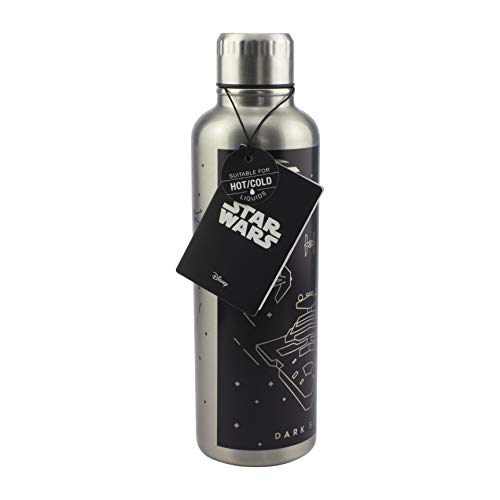 Paladone Star Wars Premium - Botella de agua de metal (doble pared, 500 ml)