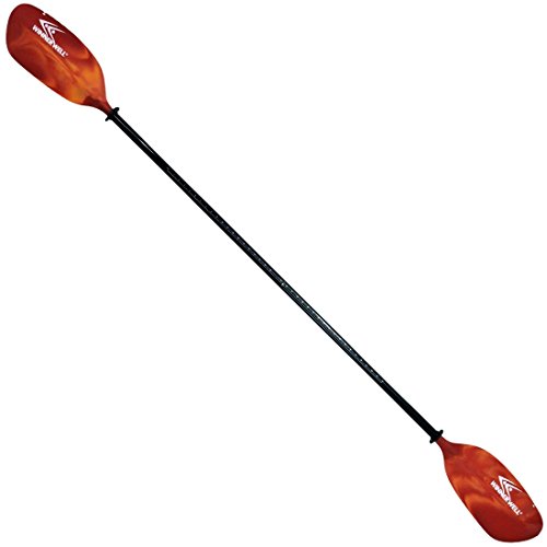 Paleta de Kayak Winnerwell Angler Pro BMN de Dos Piezas de construcción insumergible para Eje y Fibra de Vidrio Deportiva y Mezcla de Cuchilla de Nylon 98.43 (in)