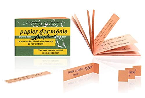 PAPIER d' ARMENIE PARIS 1 LIBRITO 12 HOJAS (3 tiras/hoja)