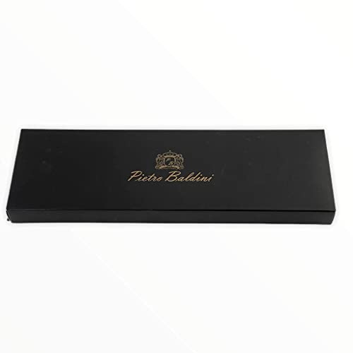 PB Pietro Baldini Pañuelos de bolsillo para hombre hecho 100% de seda - Elegante pañuelo para traje o chaqueta - 25 x 25 cm - Oro Negro