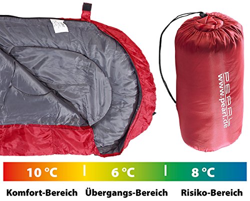 Pearl Simlock Bolsa de Dormir: Saco de Dormir de Verano superligero, Saco de Dormir Manta: 210 x 75 cm (Encendedor Saco de Dormir de Verano)