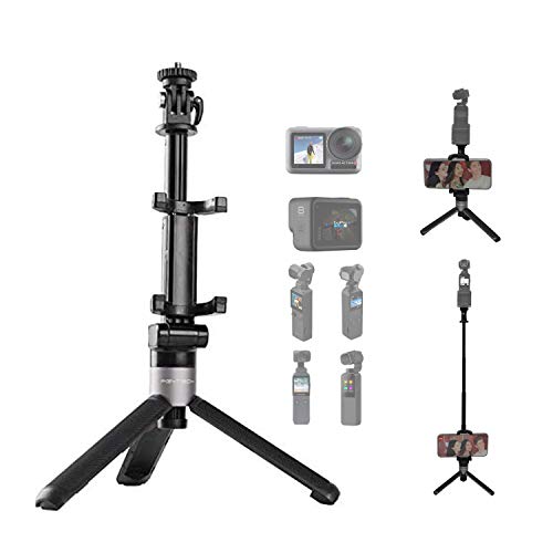 PGYTECH Action Camera Extension Pole Tripod Plus - Trípode Extensible Aplicar a Action Accesorios para cámaras Deportivas trípode Selfie Stick