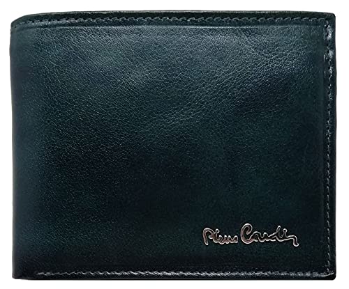 PIERRE CARDIN Cartera para hombre, fina, fina, fina, para hombre, pequeña y fina rfid, regalo, cartera con monedero, fina, billetera para niño