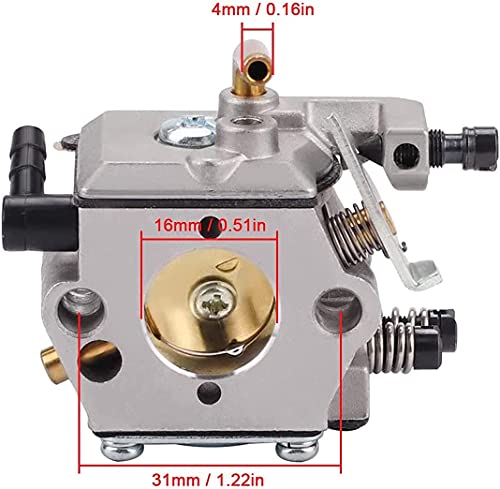 Piezas de repuesto para cortacésped Reemplazo de carburador de MS260 para Sthil 024 026 024AV 024S MS240 MS260 PRO MADUSAW, PARA WALBRO WT-194, WT-194-1, Reemplace # 1121 120 0611, con línea de aceite