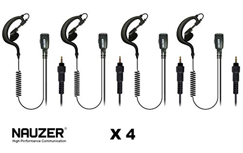 PIN-29-CLP-X4 PACK DE 4 UNIDADES Pinganillo profesional Nauzer con Micro-Auricular para Walkie Talkie Motorola CLP-446