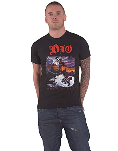 Plastic Head Camiseta Dio 'Holy Diver' (Negro), Negro, XXX-Large