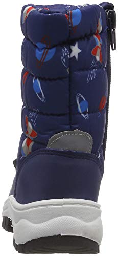 Playshoes Botas de Invierno espaciales, Nieve Unisex niños, Azul (Marine 11), 30/31 EU