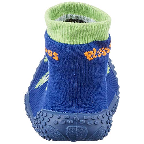 Playshoes Calcetines de Playa con protección UV Cocodrilo, Zapatos de Agua Unisex niños, Azul (Marine 11), 18/19 EU