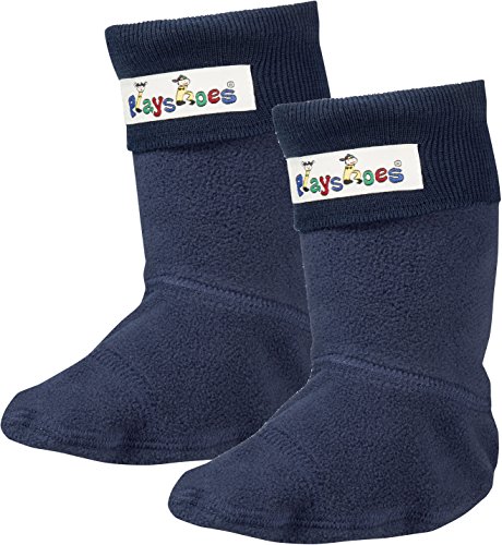 Playshoes Fleece-Stiefel-Socke, Calentadores Unisex Niños, Azul, 20/21 EU