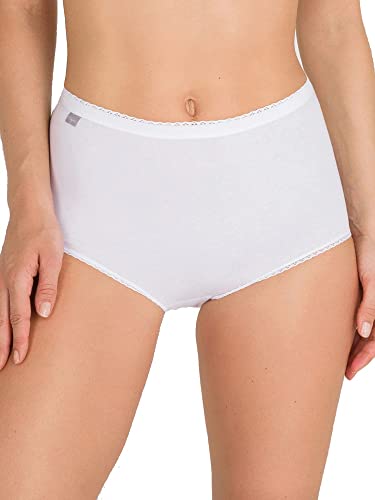 Playtex - Braguita high rise para mujer, pack de 3, color blanco, talla 46