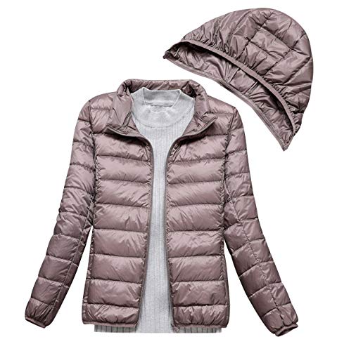 Plumas Mujer Plumiferos Ligeros Mujer Con Capucha Abrigo Plumas Ultralight Plumon Chaqueta Plumifero Ligero Fino Corto Abrigos Señora Chaquetas Invierno Cazadoras Chaquetones Casacas Primavera Caqui