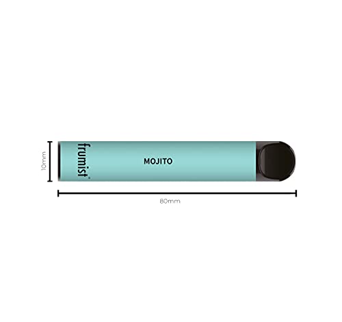 Pod desechable Frumist sin nicotina, dispositivos de vapeo, con eliquid sin nicotina, cigarrillo electrónico sin nicotina, vaper desechable para dejar de fumar.Sabor (LEMON LIME)