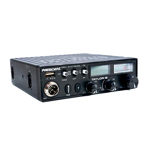 PRESIDENT ELECTRONICS TXPR403 - Taylor-IV Emisora CB Puede funcionar con 12/24 voltios 40 Canales Am/FM